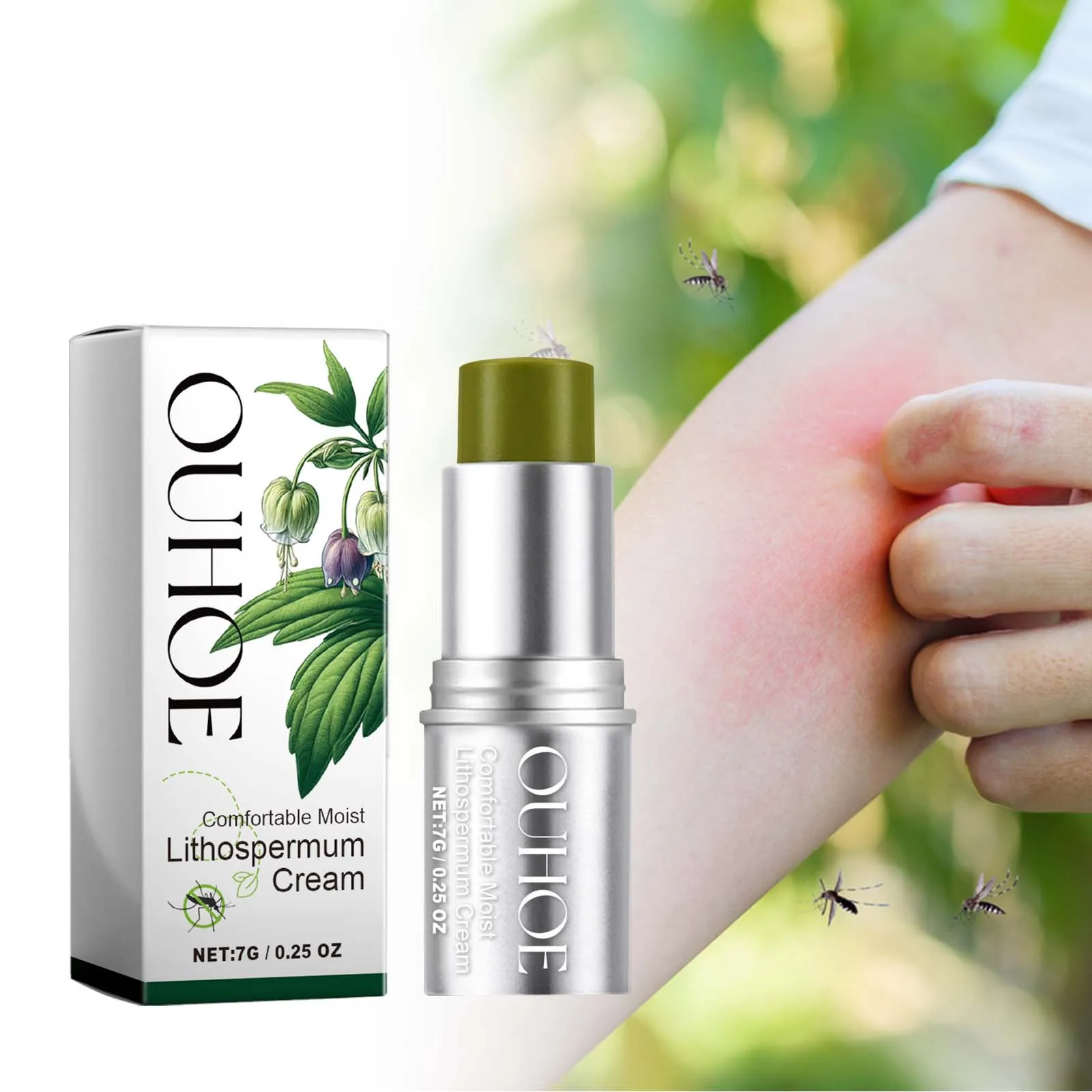 Skincare Herbal - OUHOE紫草ハーブ蚊よけクリーム 天然成分配合 虫刺され防止 保湿スキンケア アウトドア キャンプ
