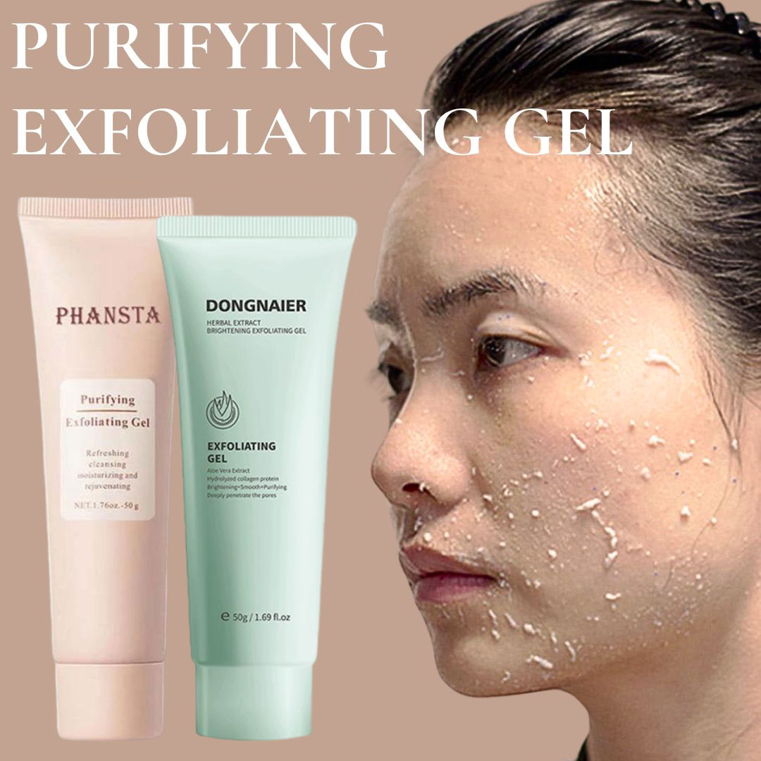 Skincare Herbal - ブライトニング角質除去ジェル、ハーブエキス洗顔スクラブクリーム、フェイシャルエクスフォリエーター、保湿洗顔料スキンケア