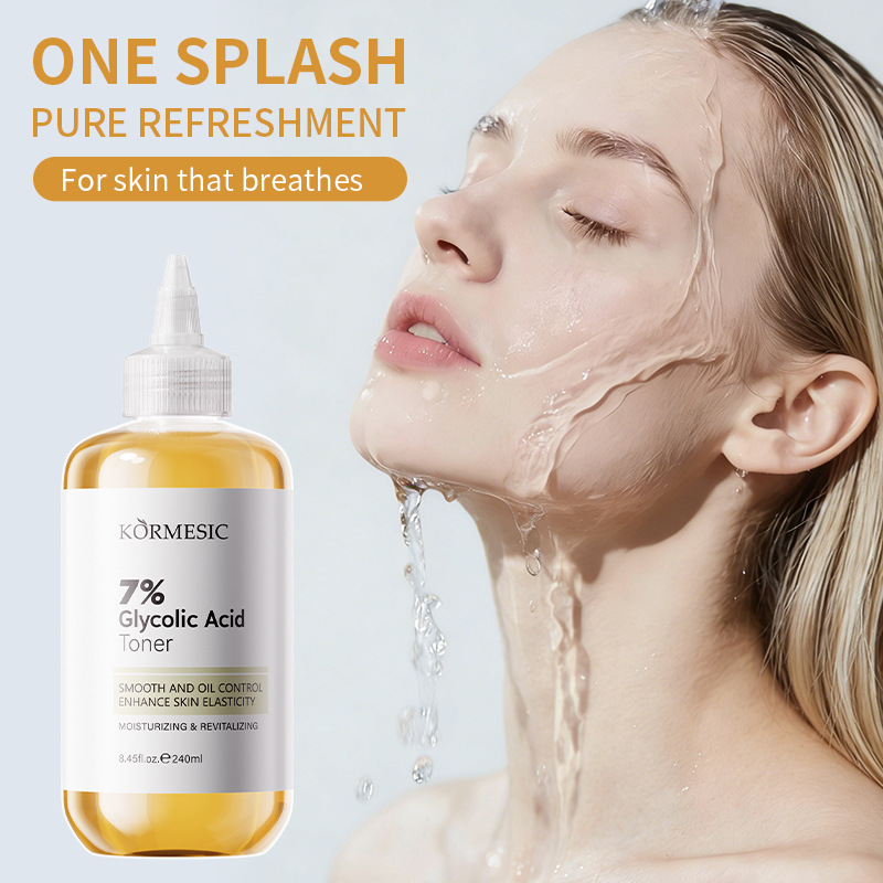 Lactic Acid Toner - 240ml グリコール酸7%配合 ハイドレーティングトーニングソリューション AHA角質除去、毛穴縮小＆ブライトニングフェイストナー（全肌質対応）