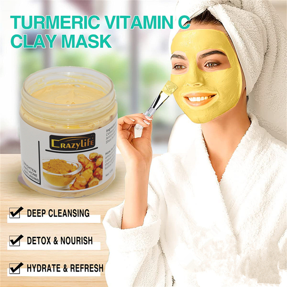 120 グラムターメリッククレイマスクフェイシャルクリーニン - Bentonite Clay Mask のレビューと価格