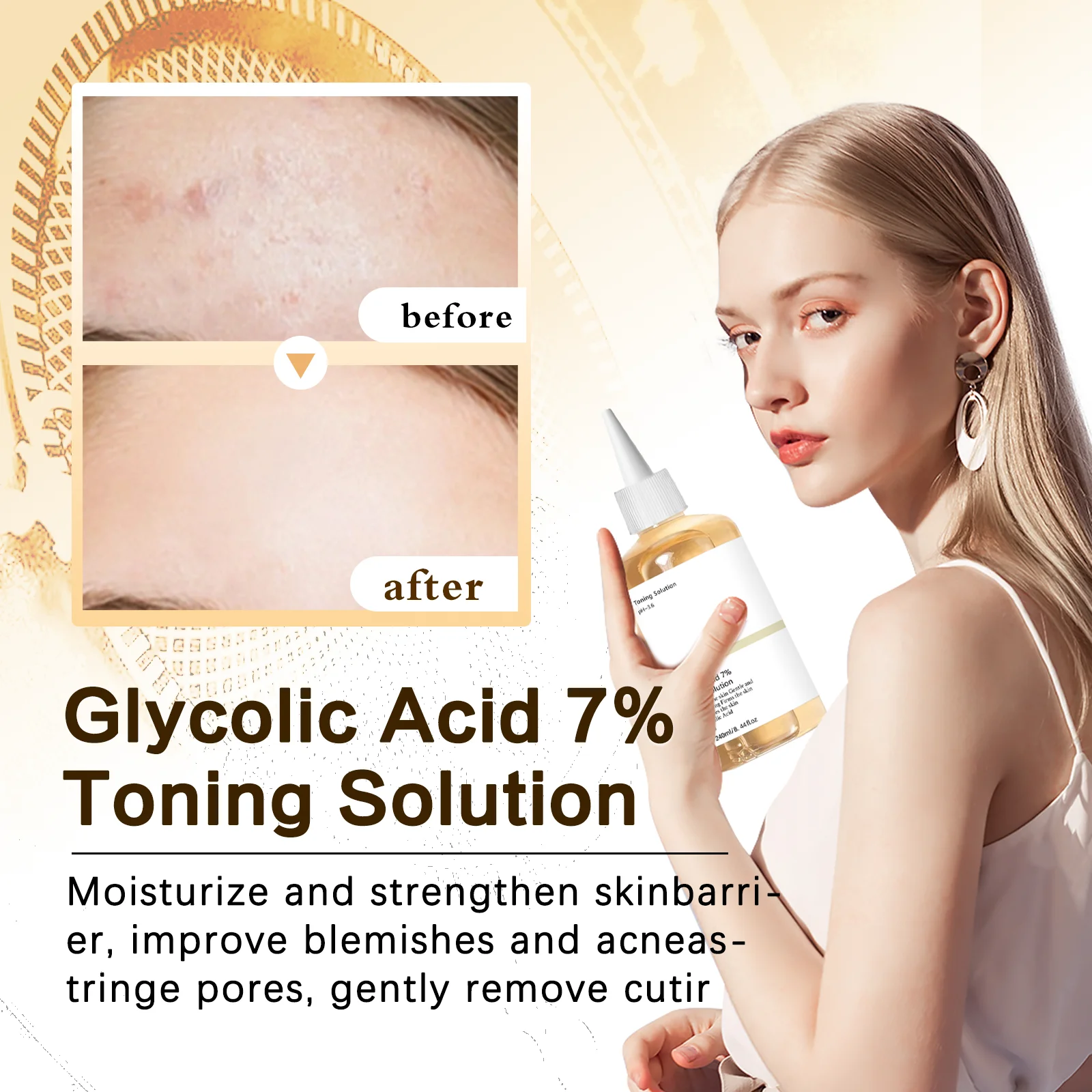 7%グリコール酸トーニングソリューション 240ml 優しく - Lactic Acid Toner のレビューと価格