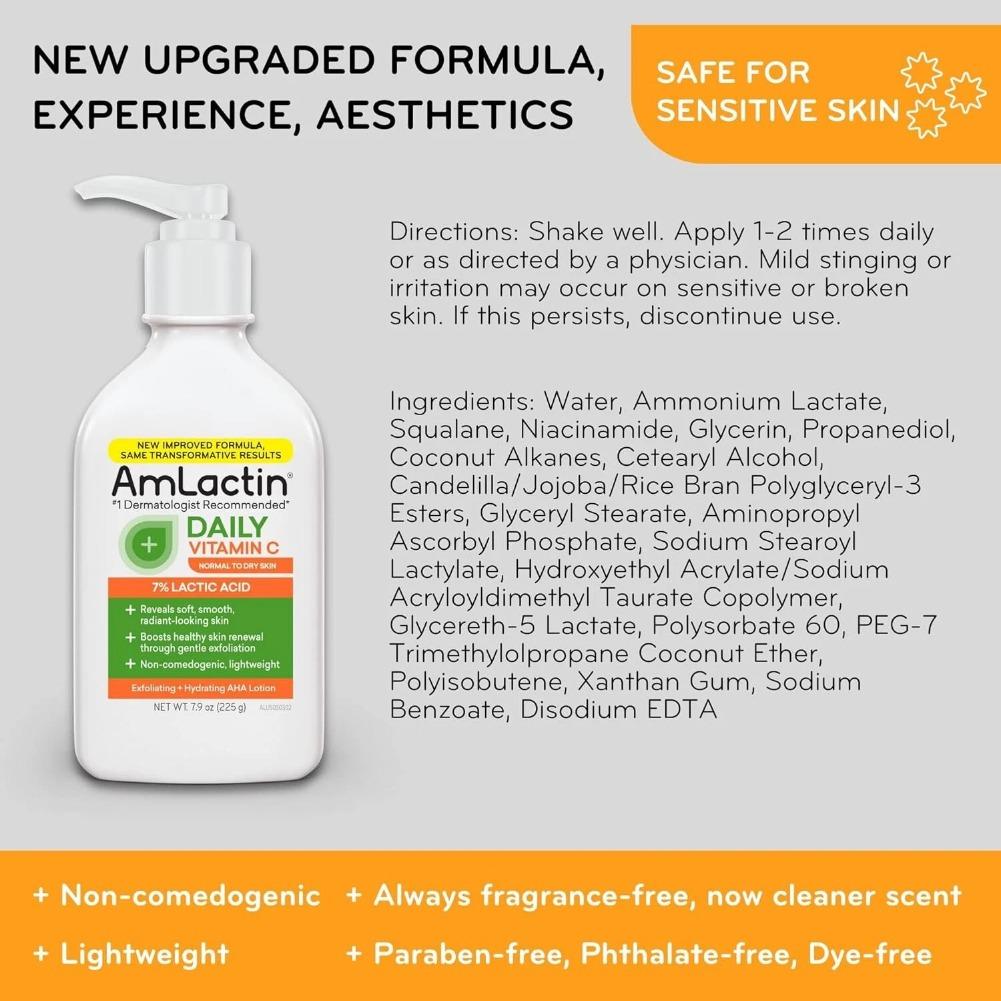 アムラクチン ボディローション ラピッドリリーフ リストアリ - Lactic Acid Toner のレビューと価格