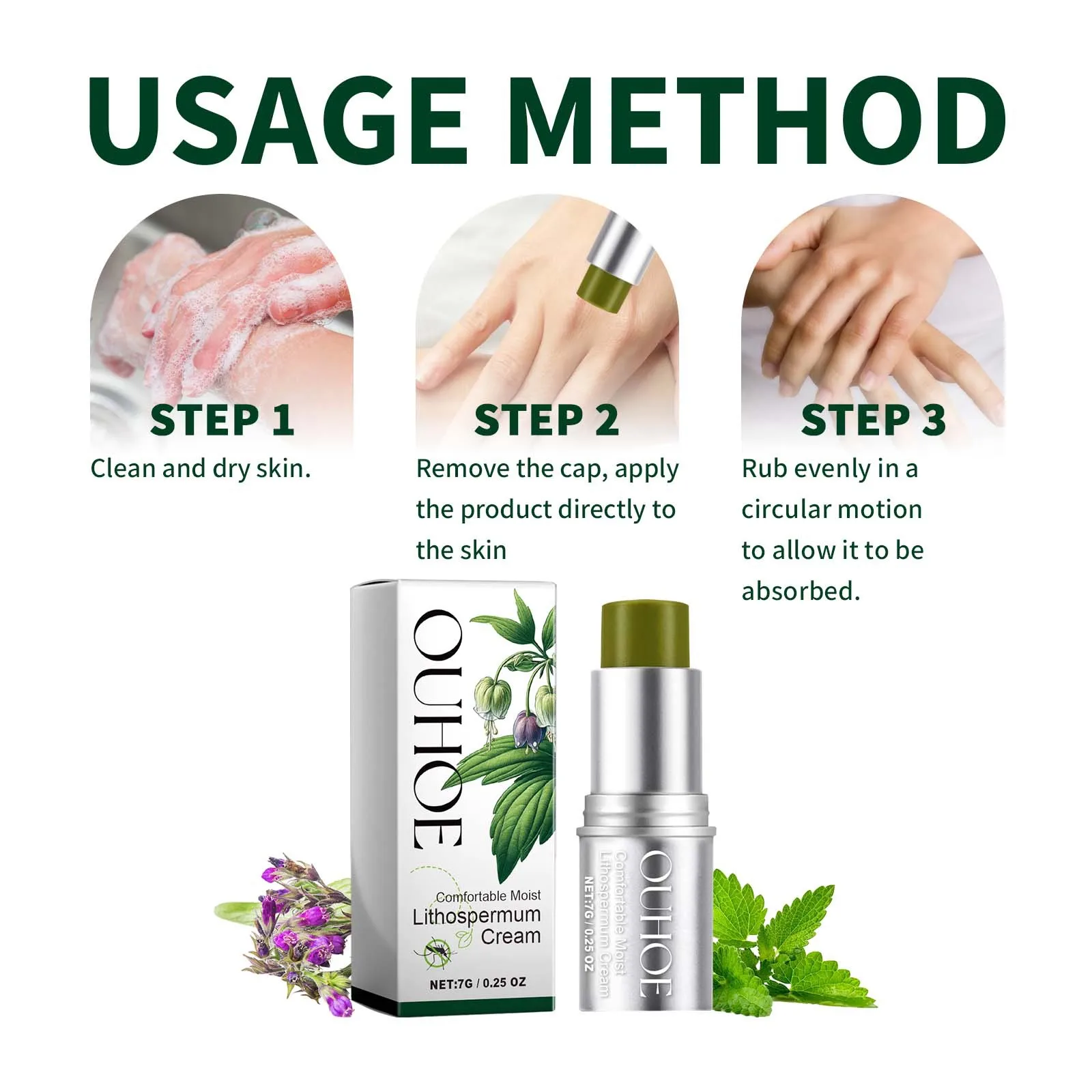 OUHOE紫草ハーブ蚊よけクリーム 天然成分配合 虫刺され防 - Skincare Herbal のレビューと価格