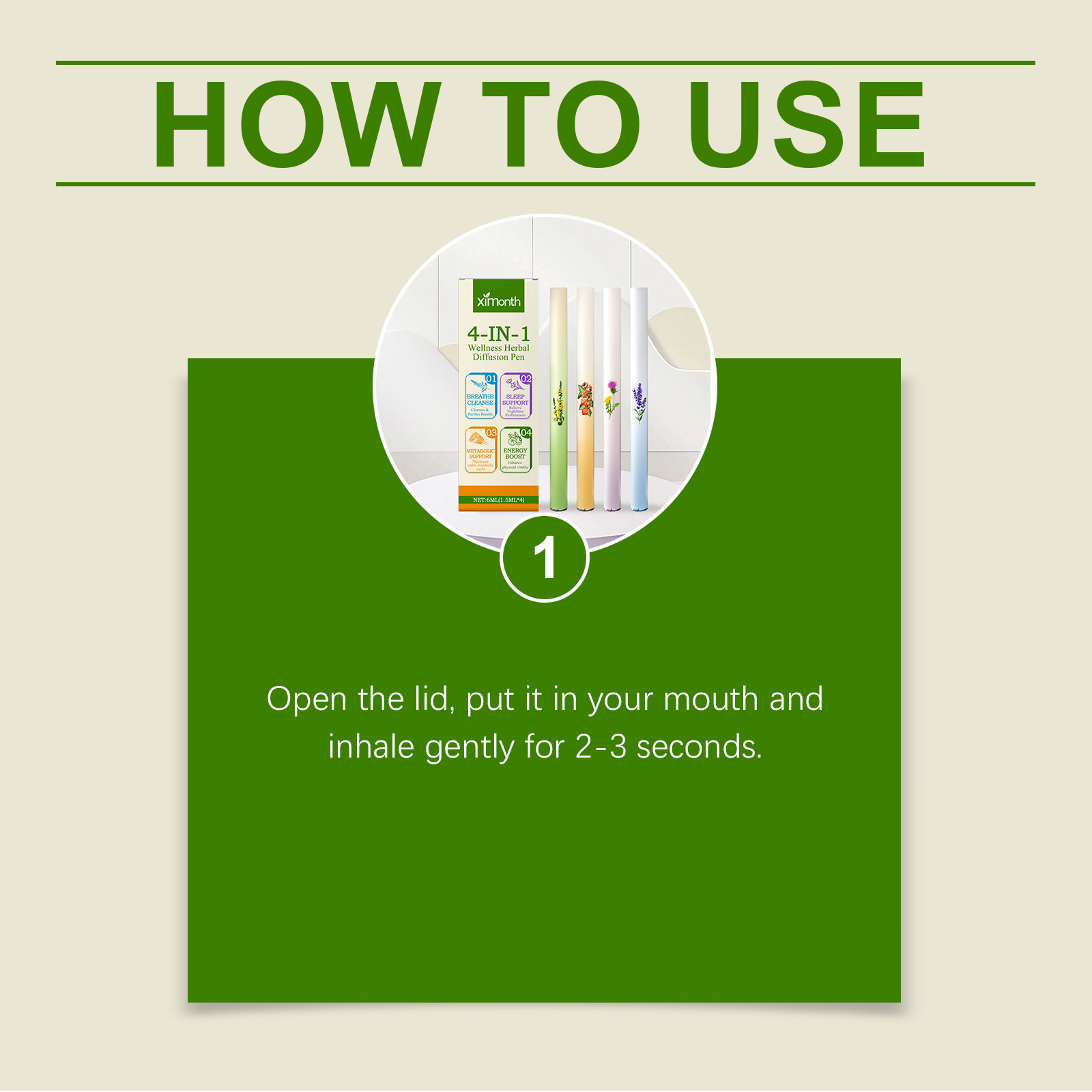 4 in 1 空気清浄ペン ハーバル エナジー スティック  - Skincare Herbal のレビューと価格