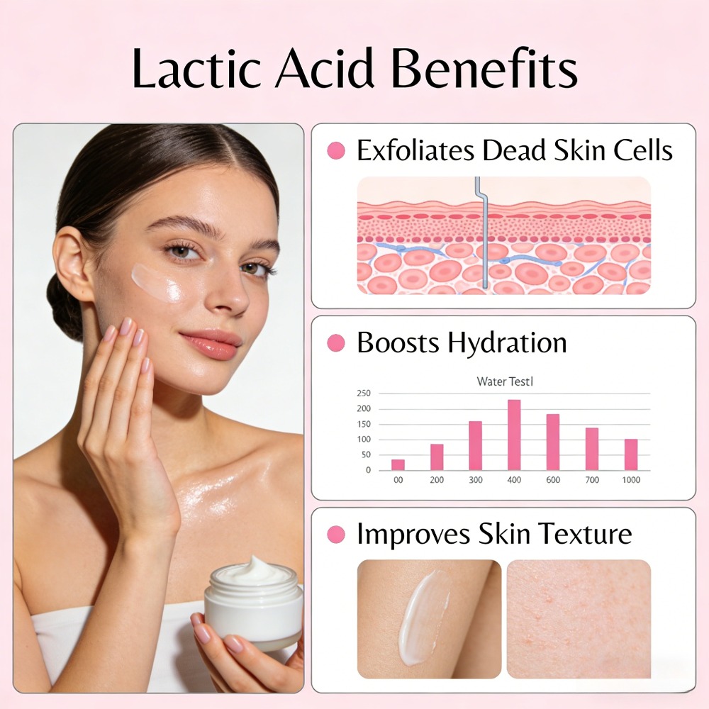 化粧品グレード乳酸パウダー99% |   優しい角質除去、保 - Lactic Acid Toner のレビューと価格