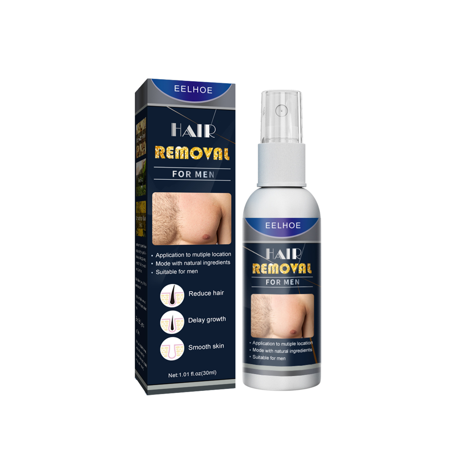 Eelhoe-痛みのない脱毛スプレー,育毛用,100% 天然 - Skincare Herbal のレビューと価格