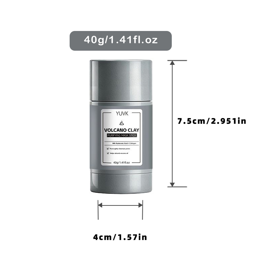 YUVK 火山粘土保湿クレンジングマスクスティック カオリン - Bentonite Clay Mask のレビューと価格