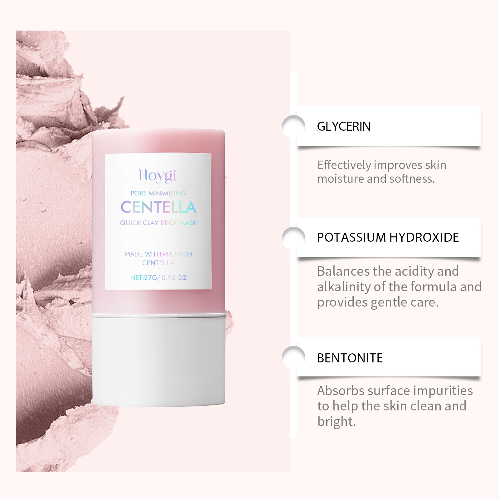 センテラ クレイ スティックマスク 洗顔 毛穴縮小 深層保湿 - Bentonite Clay Mask のレビューと価格