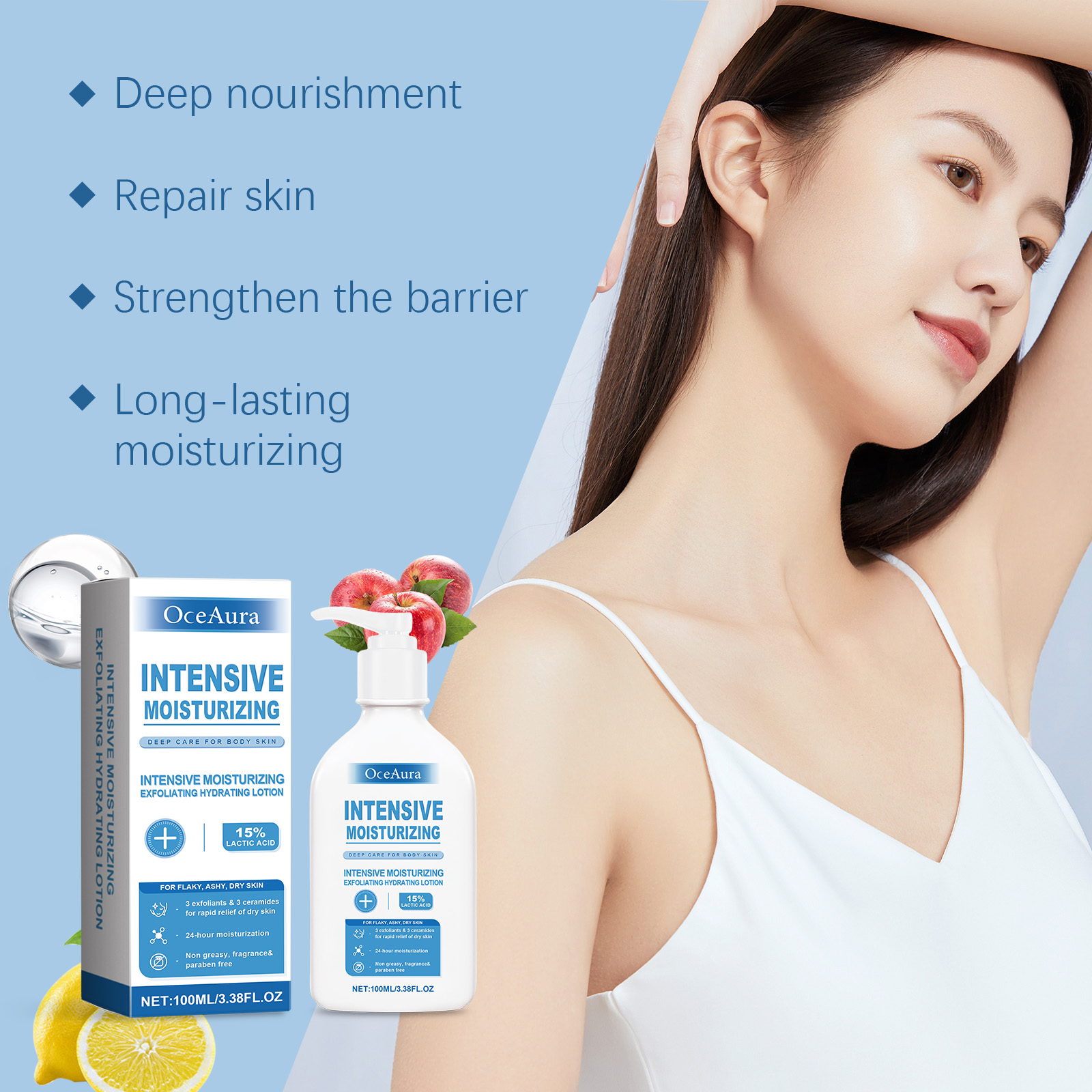 オーシャラ インテンシブ ヒーリング ボディローション 乾燥 - Lactic Acid Toner のレビューと価格