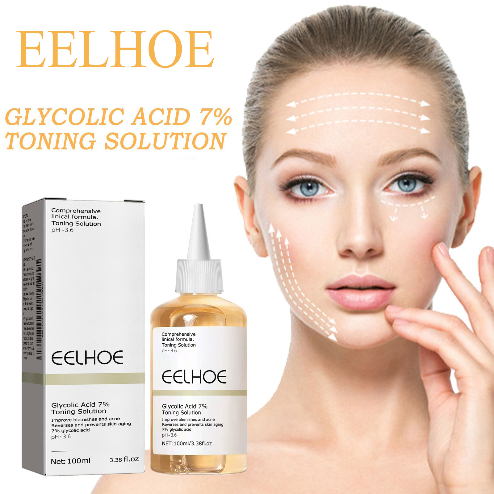 グリコール酸 7% 調色ソリューション通常のにきび除去リフテ - Lactic Acid Toner のレビューと価格